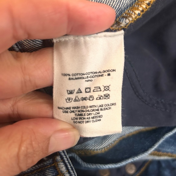 We the Free dark wash mom jeans 24 - Picture 3 of 7